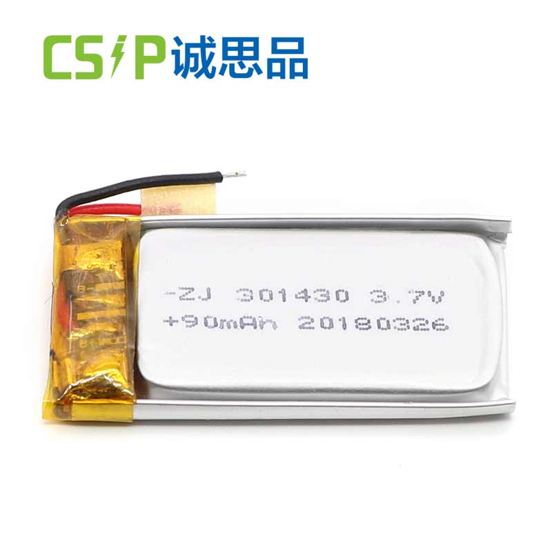 301430 90mAh 3.7 v rechargeable lithium battery for TWS
