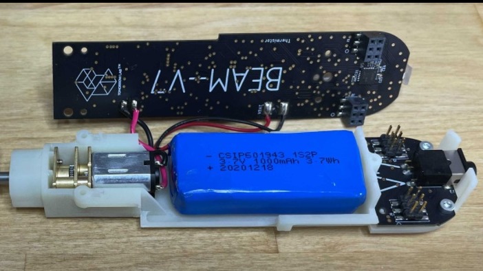 A lithium polymer battery PACK customized for a new smart electric toothbrush of the customer