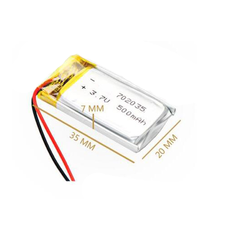 702035 500mah Lithium Polymer Cell, Polymer Battery Lithium,  Battery Li Ion Polymer