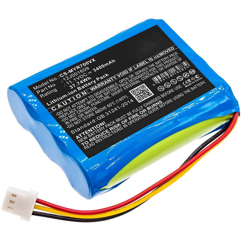 11.1v Rechargeable Li-ion Battery Pack 2600mah 3400mah 12v Lithium Ion Cell For Moneual Everybot RS500 RS700