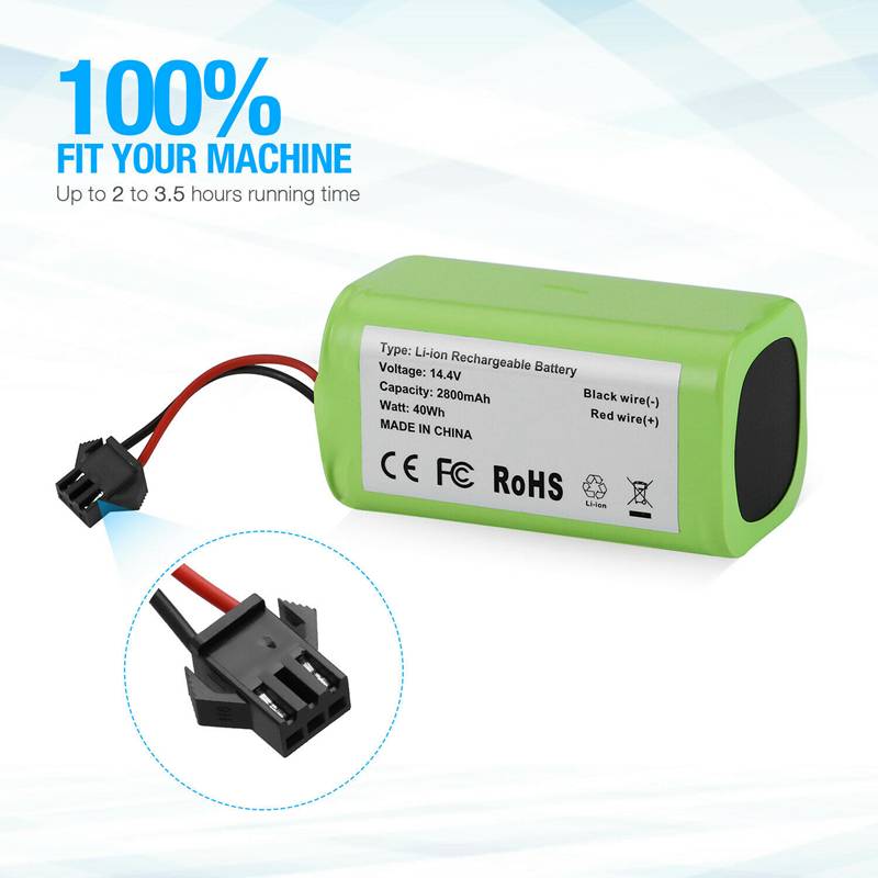 14.4v 2800mah Replacement Battery For Deebot N79s,n79,dn622,robovac 11,11s,11s Max,ikohs S15 18650 Battery Pack
